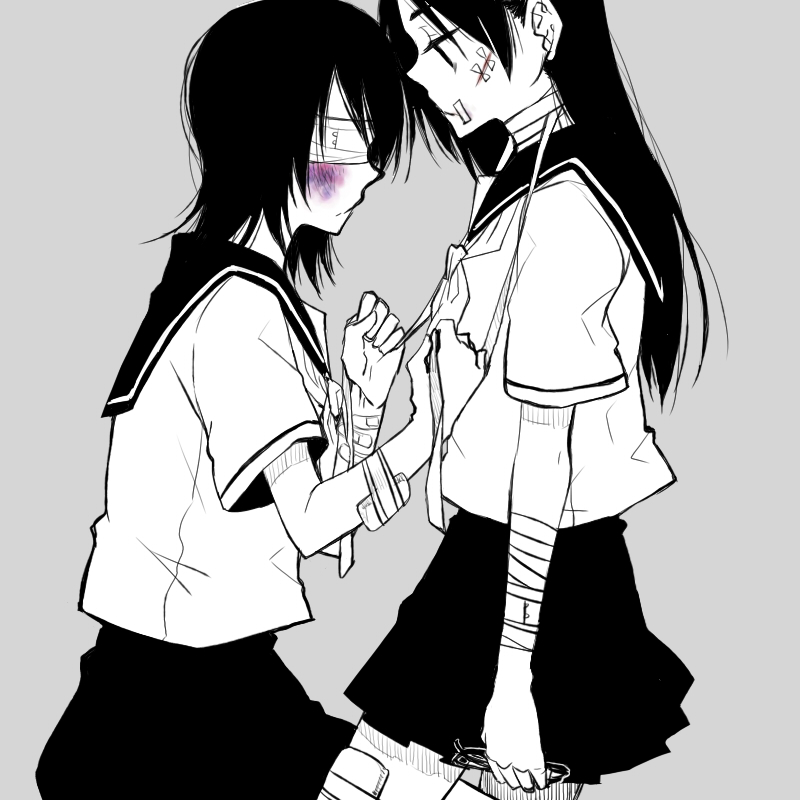 kitsu chiri and fujiyoshi harumi (sayonara zetsubou sensei) drawn by tadano_kagekichi