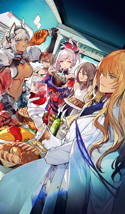miyamoto musashi, caenis, kirschtaria wodime, adele, and makarios (fate and 1 more) drawn by itefu