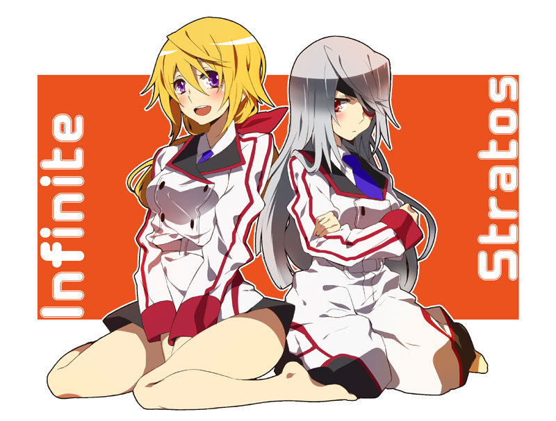 charlotte dunois and laura bodewig (infinite stratos) drawn by akishima_kei