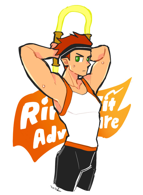 ring fit trainee and ring (ring fit adventure) drawn by mo(zu)co