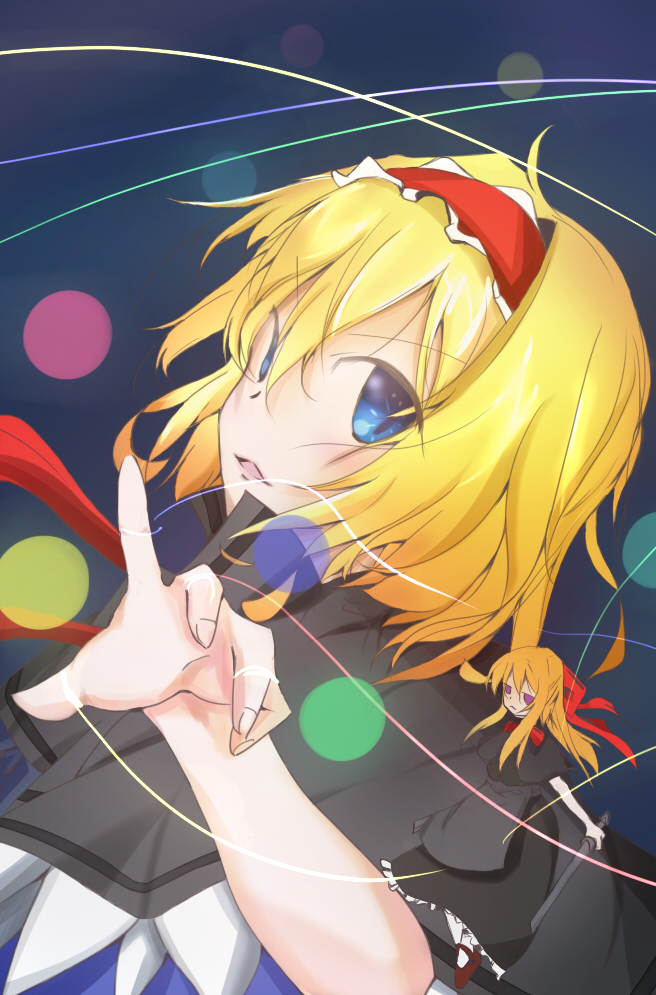 alice margatroid and shanghai doll (touhou) drawn by kooshe