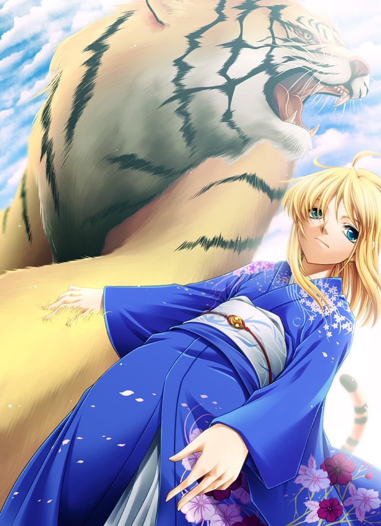 artoria pendragon and saber (fate and 1 more) drawn by uraomote