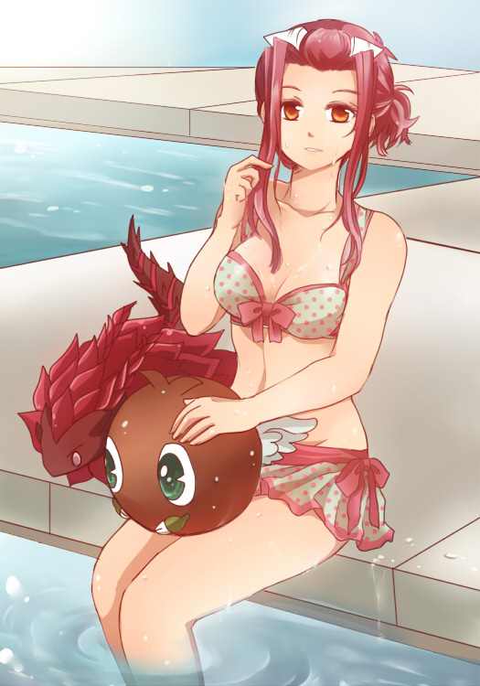 izayoi aki, winged kuriboh, and black rose dragon (yu-gi-oh! and 1 more) drawn by oguma_(rapture)