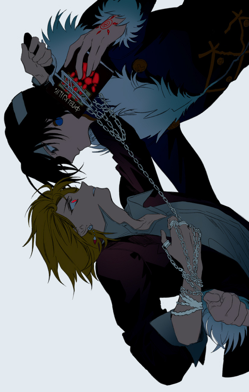 kurapika and chrollo lucilfer (hunter x hunter) drawn by easel_(dam0628)