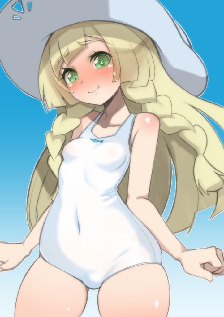 lillie (pokemon and 1 more) drawn by nada_haruka