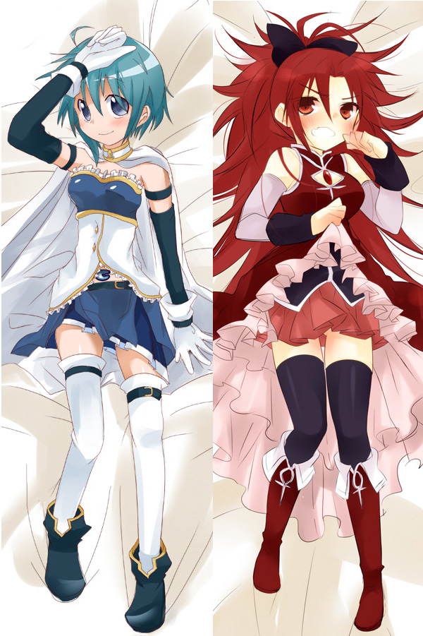 miki sayaka and sakura kyoko (mahou shoujo madoka magica) drawn by araragi_ayune