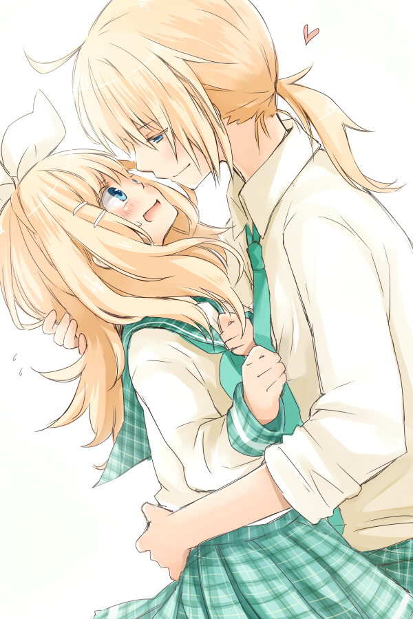 kagamine rin and kagamine len (vocaloid) drawn by momomochi