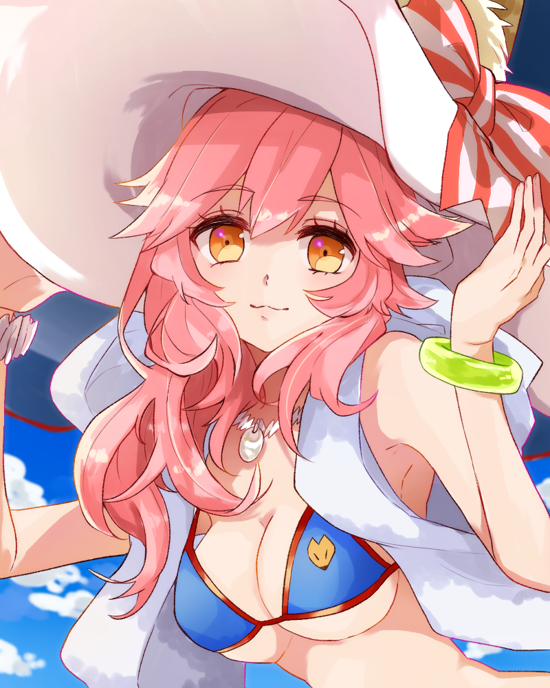 tamamo and tamamo no mae (fate and 1 more) drawn by akym