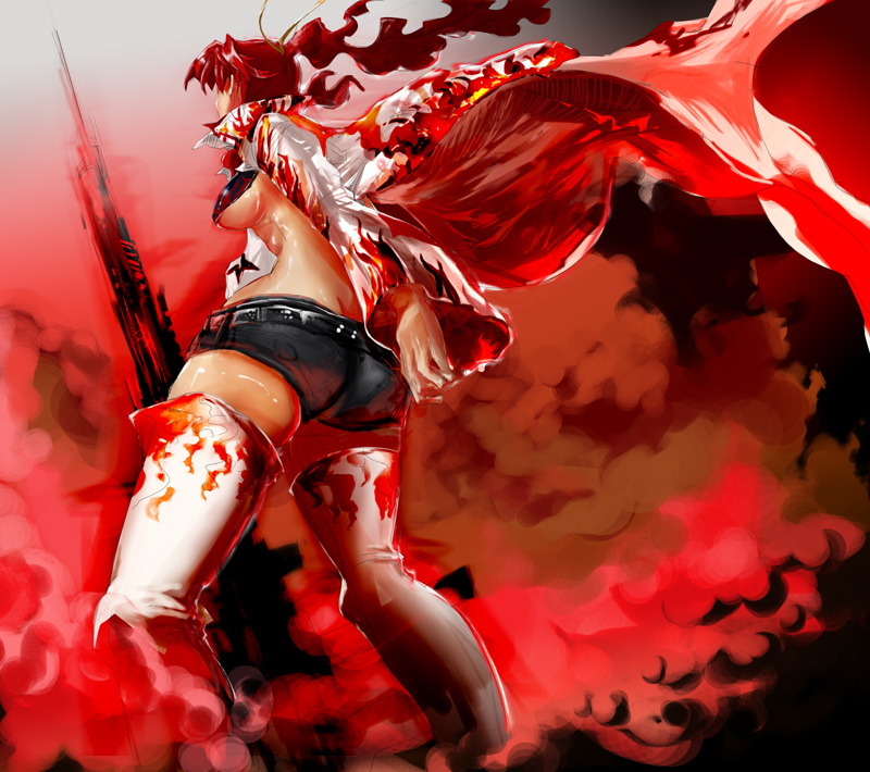 yoko littner (tengen toppa gurren lagann) drawn by tanupo