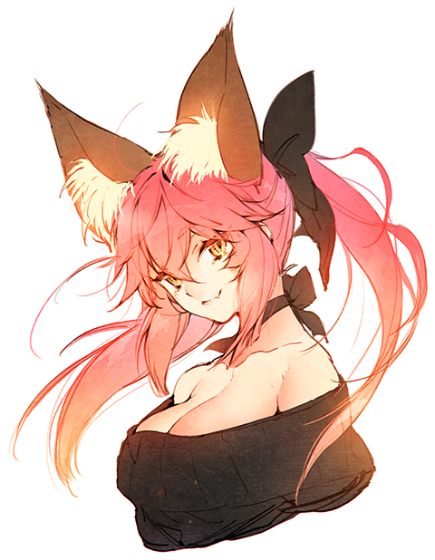 tamamo and tamamo no mae (fate and 1 more) drawn by yunomitootya