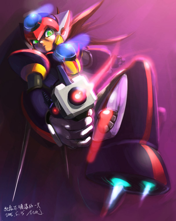 axl (mega man and 1 more) drawn by mri