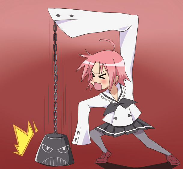 hsien-ko and kogami akira (lucky star and 1 more)