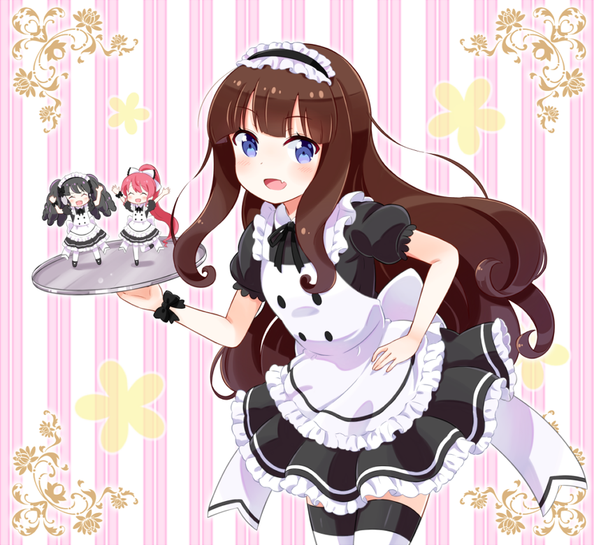 kurosu aroma, shiratama mikan, and gaaruru (pretty series and 1 more) drawn by check_(check_book)