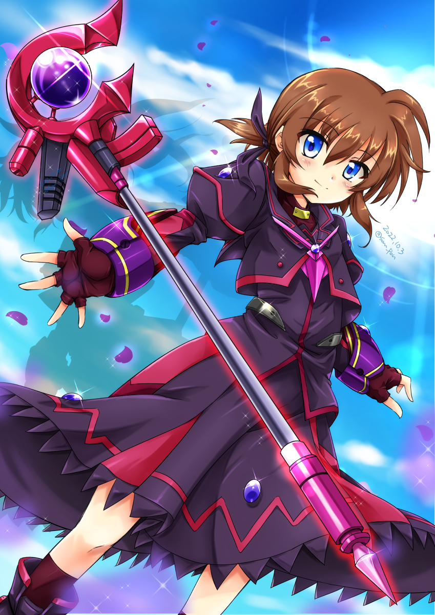 stern the destructor and luciferion (lyrical nanoha and 1 more) drawn by san-pon