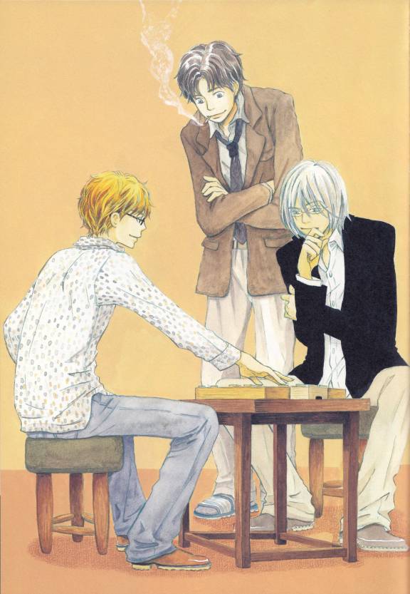 mayama takumi, hanamoto shuuji, and nomiya takumi (honey and clover) drawn by umino_chika