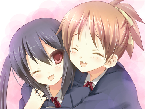 nakano azusa and hirasawa ui (k-on!) drawn by yukizuki_chikuba