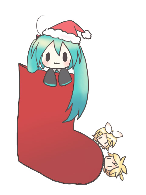 hatsune miku, kagamine rin, and kagamine len (vocaloid) drawn by sakuramori_sumomo