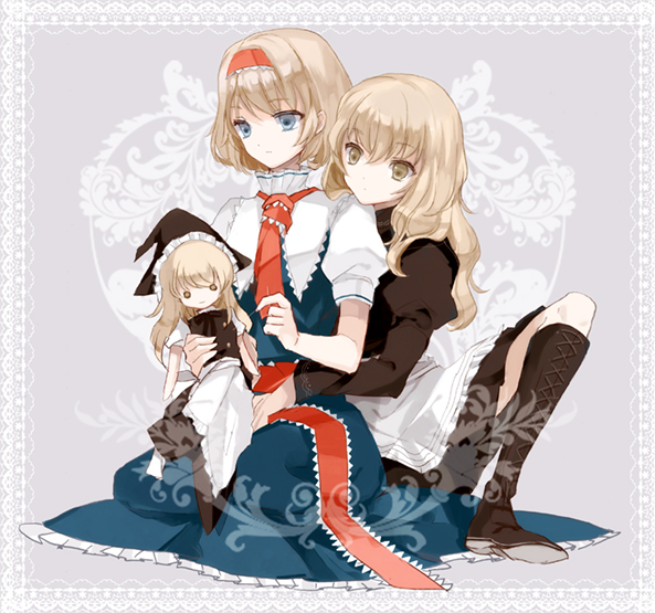 kirisame marisa and alice margatroid (touhou) drawn by cierra_(ra-bit)