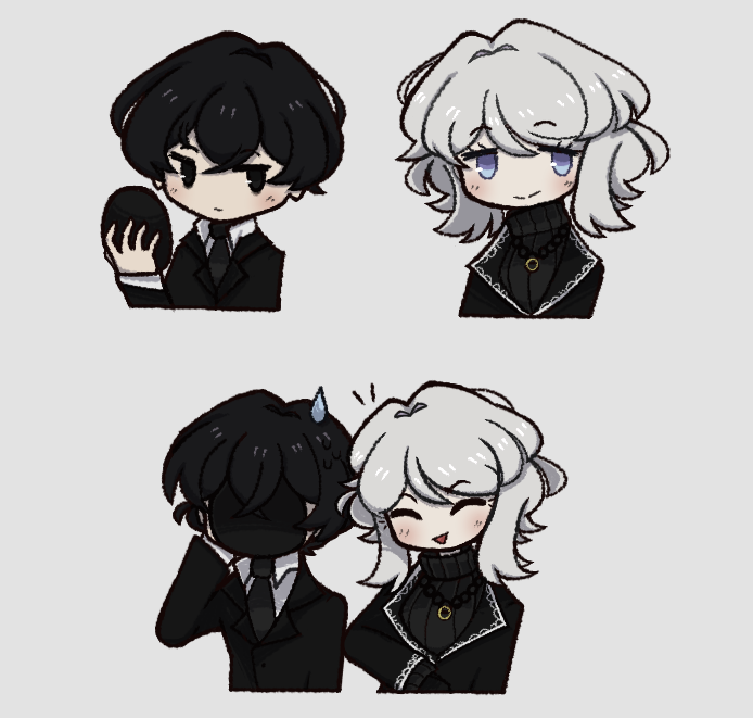 faust, yi sang, roland, and angelica (project moon and 2 more) drawn by saltedporkchops