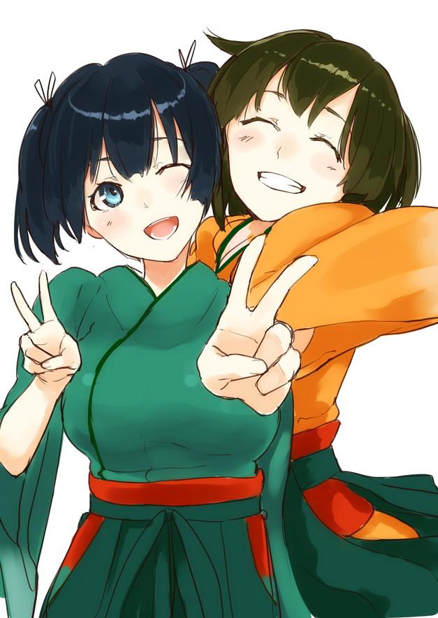souryuu and hiryuu (kantai collection) drawn by poco_(backboa)