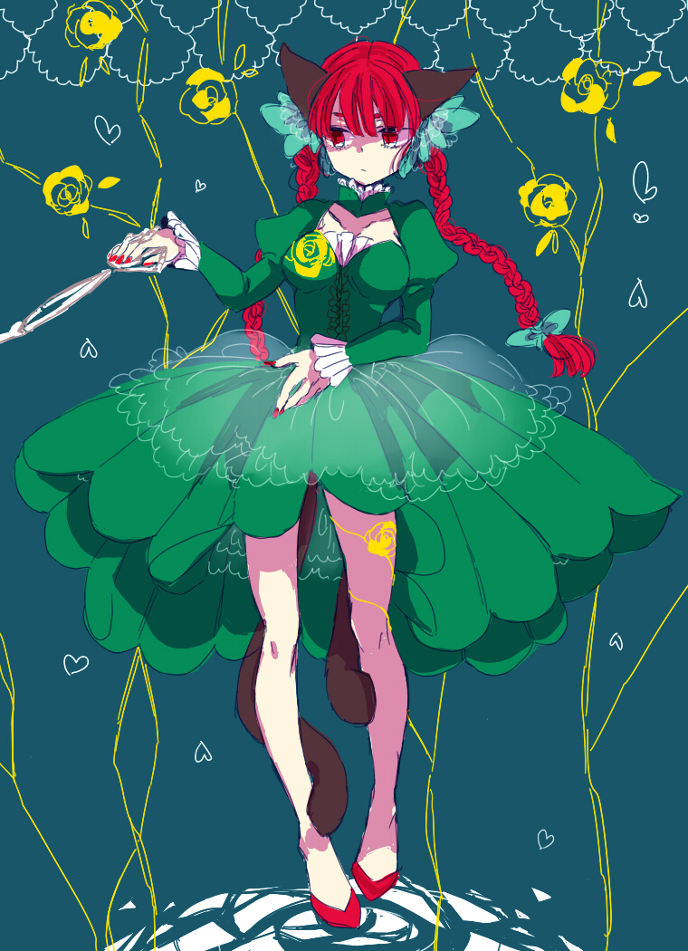 kaenbyou rin (touhou) drawn by shimana_(cs-ts-az)