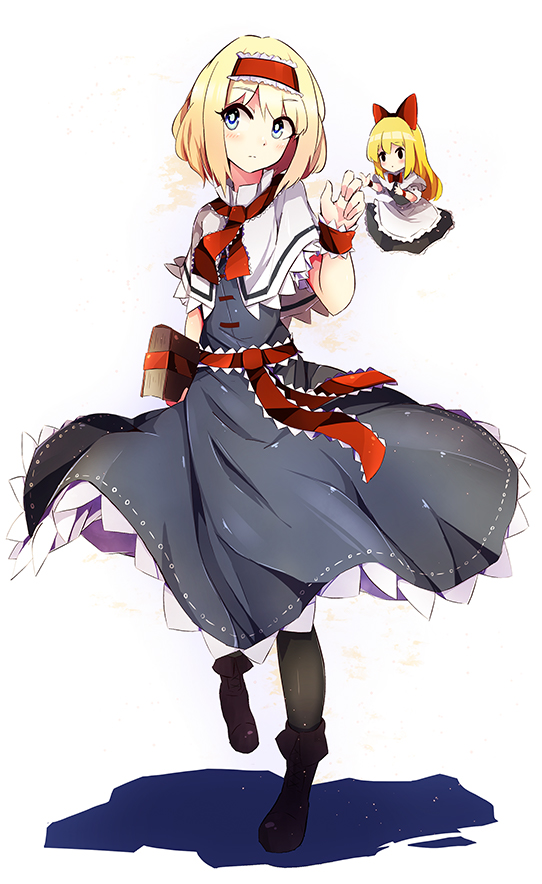 alice margatroid and shanghai doll (touhou) drawn by nanamiyuki