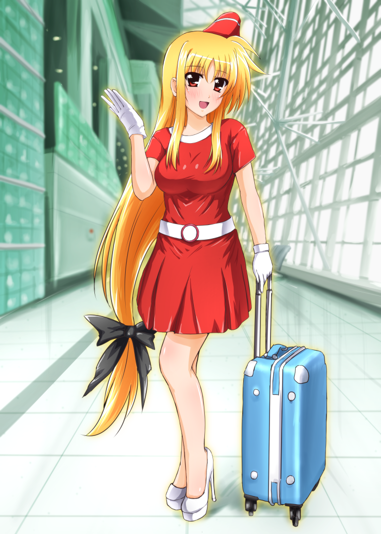 fate testarossa and mizuki nana (lyrical nanoha and 1 more) drawn by diesel-turbo
