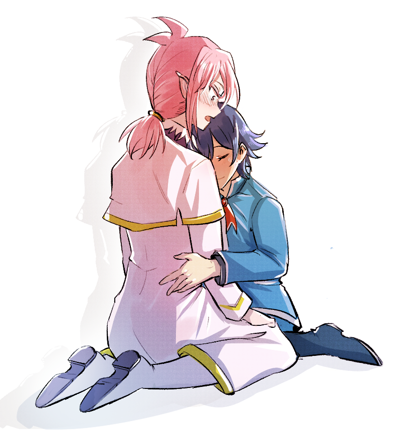 suzuki iruma and asmodeus alice (mairimashita! iruma-kun) drawn by nako_(unclebanana)