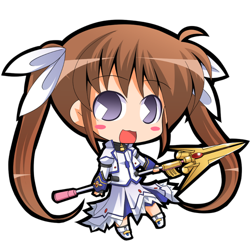 takamachi nanoha and raising heart (lyrical nanoha and 1 more) drawn by suntail