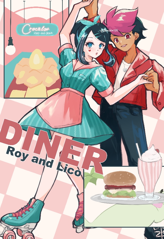 liko and roy (pokemon and 1 more) drawn by demekin2333