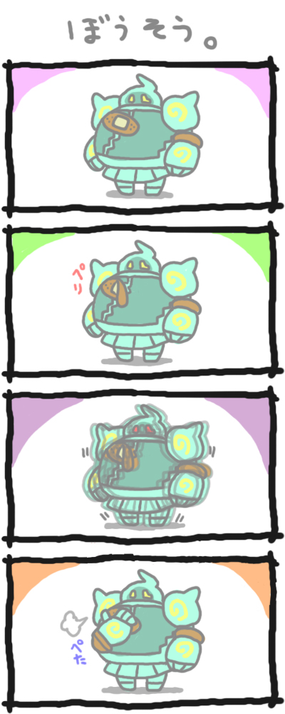 golurk (pokemon and 1 more) drawn by onimotsu_matarou