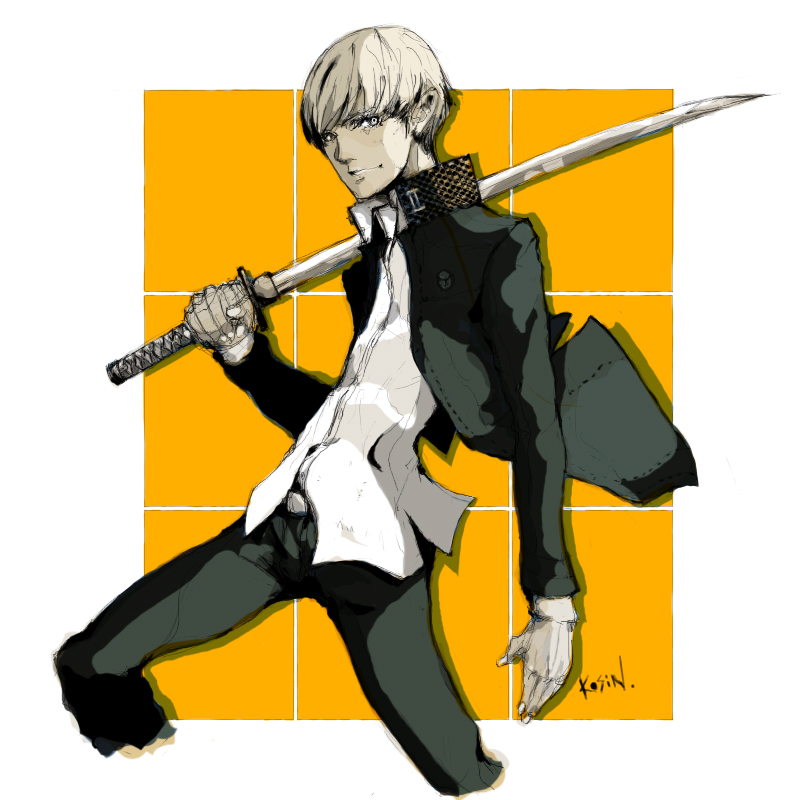 narukami yu (persona and 1 more) drawn by futianxingyi_(warholx)