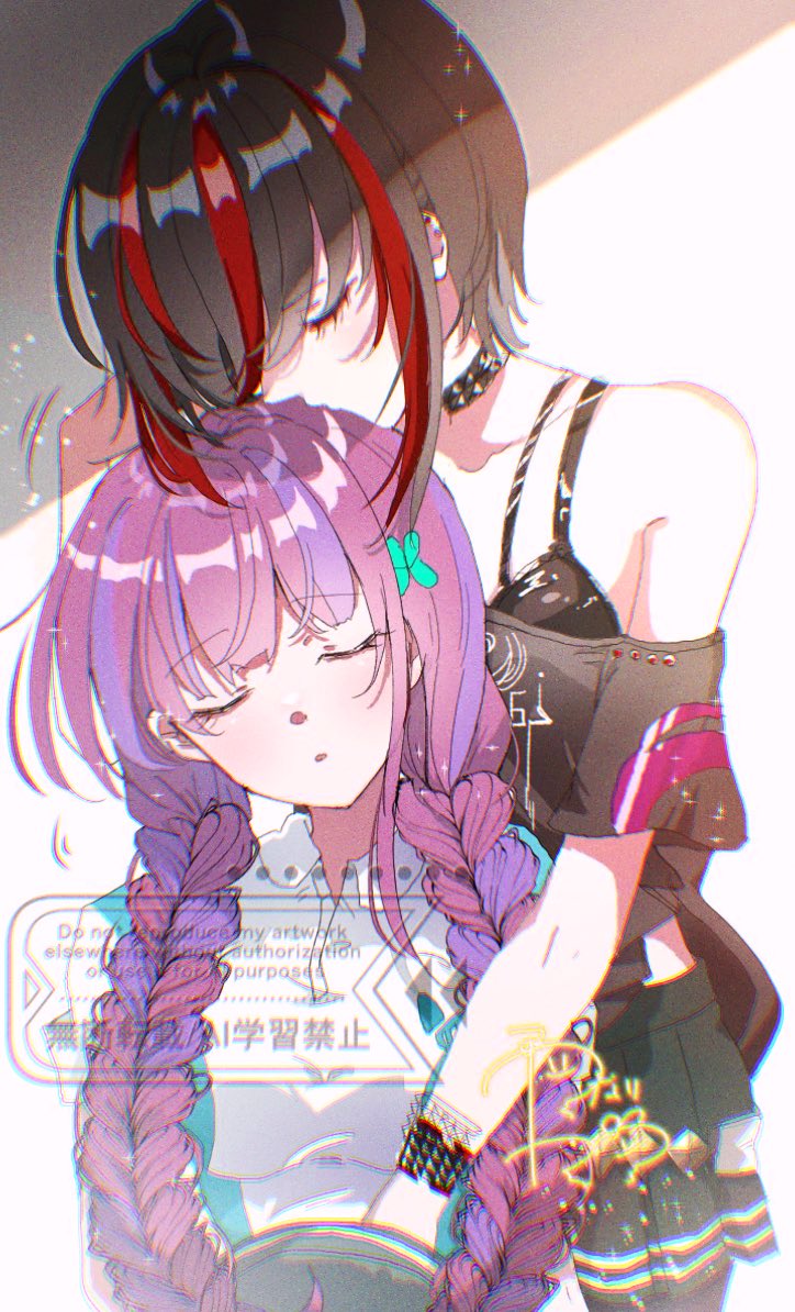 date akari and mikoto fubuki (heaven burns red) drawn by goslingwallows