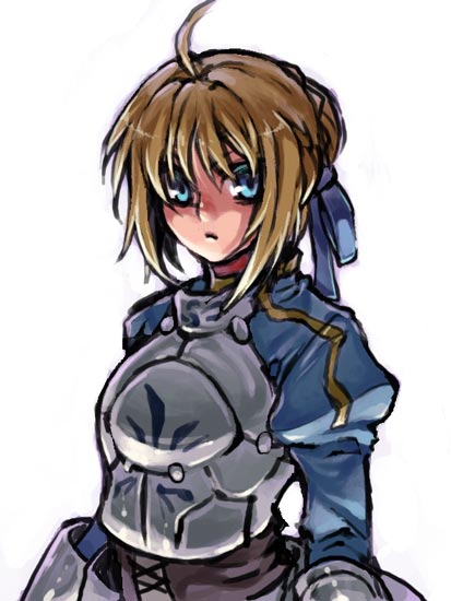 artoria pendragon and saber (fate and 1 more) drawn by tenkuu_sphere