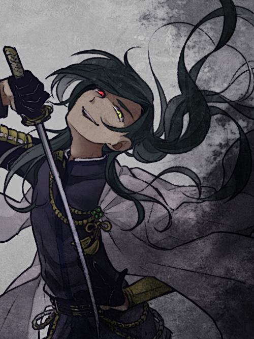 nikkari aoe (touken ranbu) drawn by saku_anna