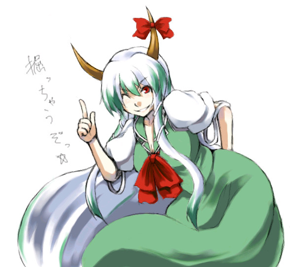 kamishirasawa keine and ex-keine (touhou) drawn by suwi