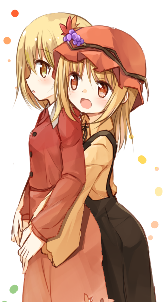 aki minoriko and aki shizuha (touhou) drawn by yuuhagi_(amaretto-no-natsu)