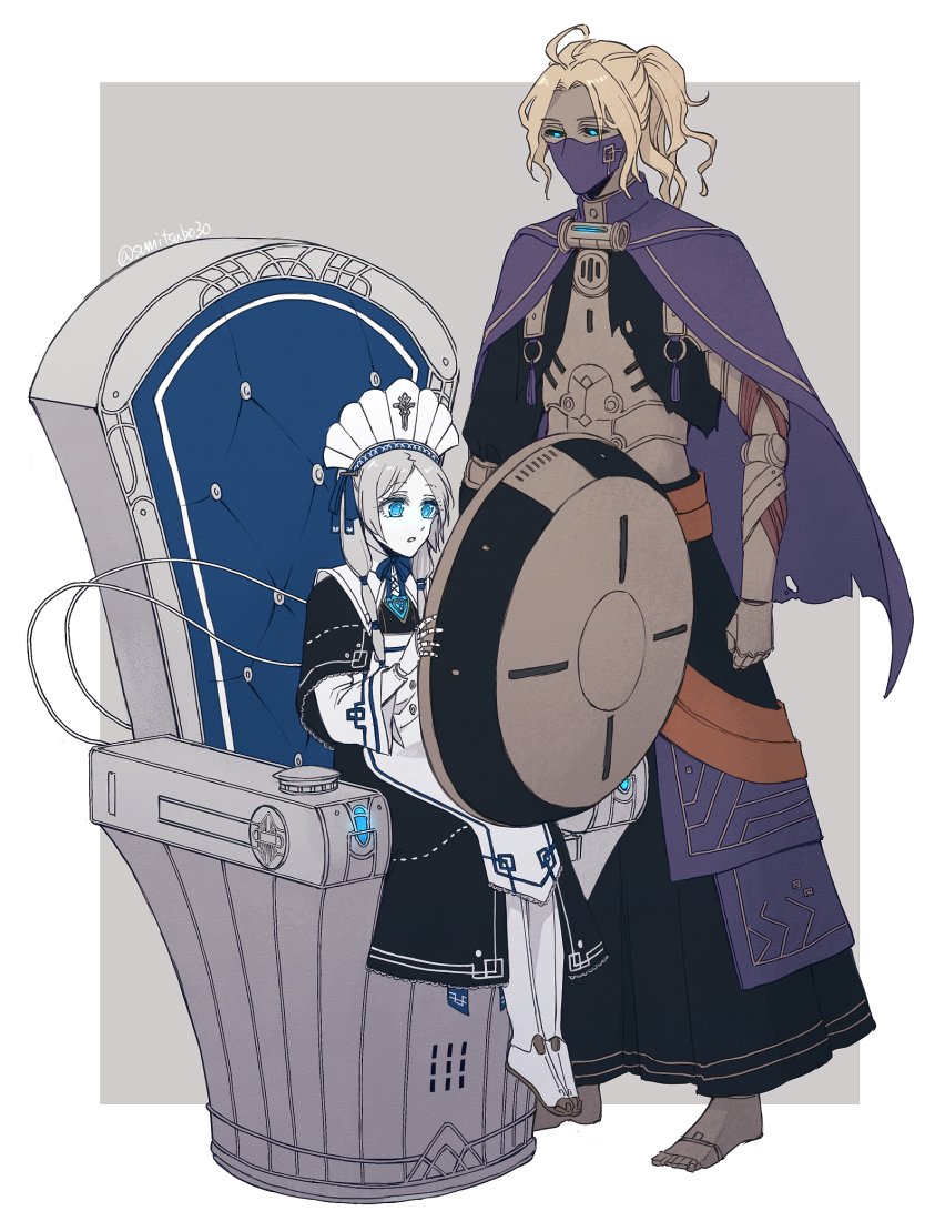 lorna and no.7 (ender lilies quietus of the knights and 1 more) drawn by sorakaze_(mire)