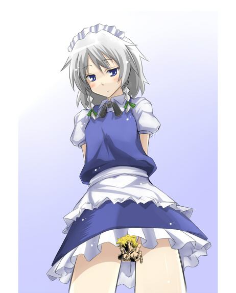 izayoi sakuya and dio brando (touhou and 2 more) drawn by batsu