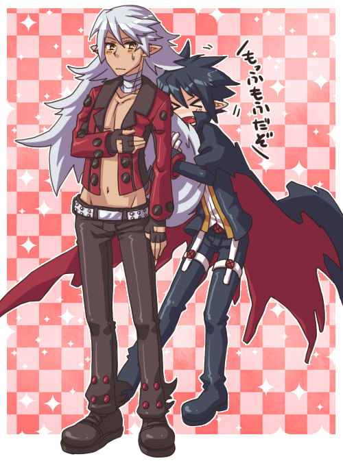 valvatorez and fenrich (disgaea and 1 more) drawn by yu_(kaburimono_ex)