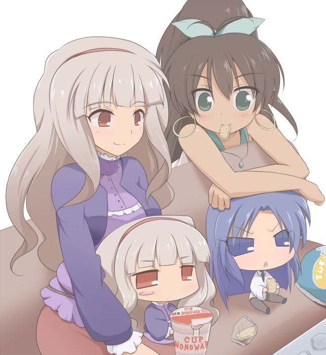 shijou takane, ganaha hibiki, chihyaa, and takanya (idolmaster and 1 more) drawn by van-s