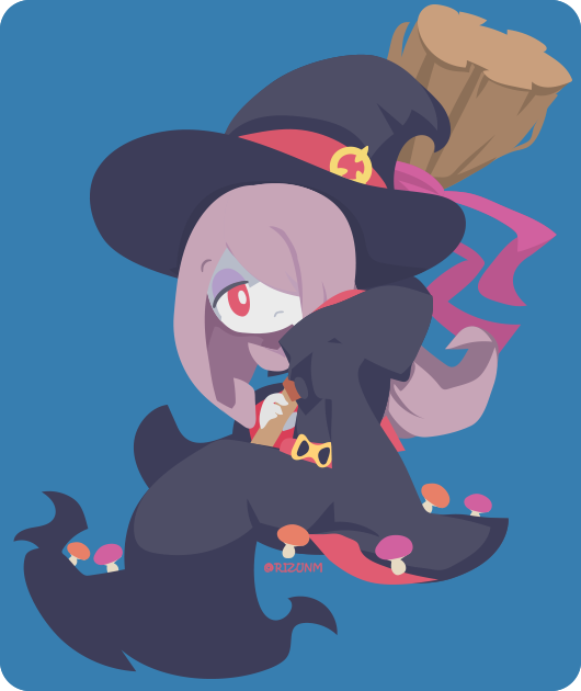 sucy manbavaran (little witch academia) drawn by rizu_(rizunm)