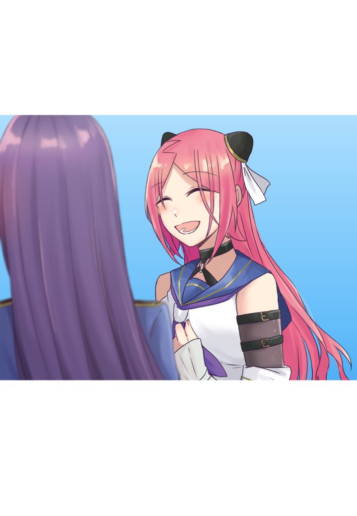 funada kiito and shiba tomoshibi (assault lily) drawn by nigari_(ngari_0115)