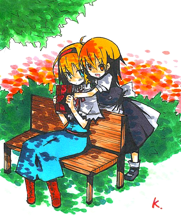 kirisame marisa and alice margatroid (touhou) drawn by kusano_(pixiv)