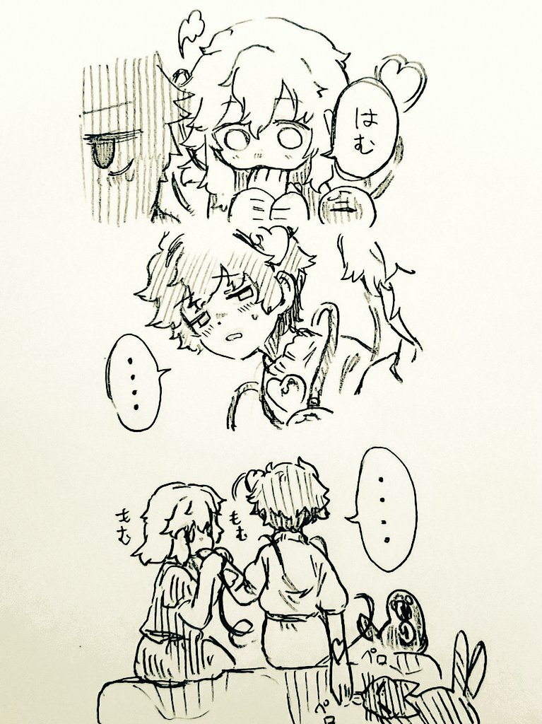 komeiji koishi, komeiji satori, kaenbyou rin, and reiuji utsuho (touhou) drawn by menotama