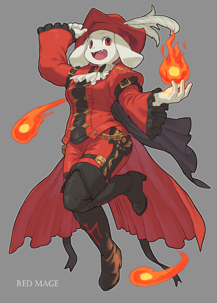toriel and red mage (final fantasy and 2 more) drawn by amber_graygamma
