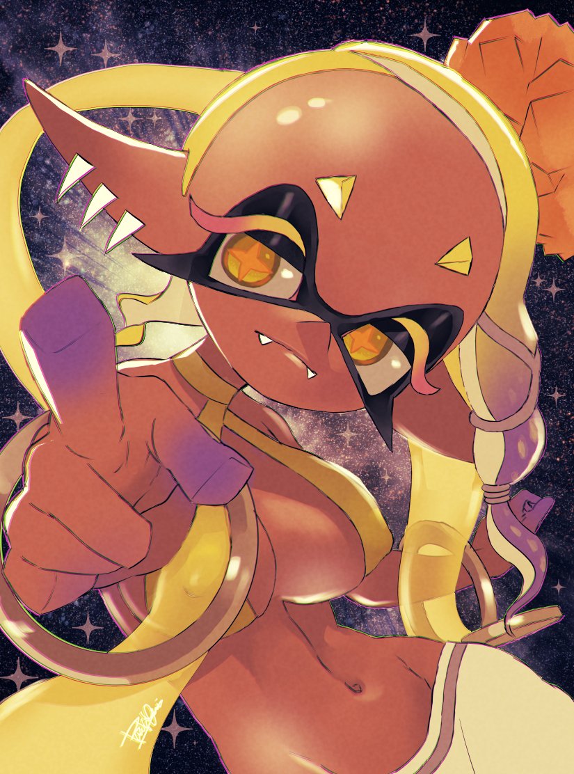frye (splatoon and 1 more) drawn by isamu-ki_(yuuki)
