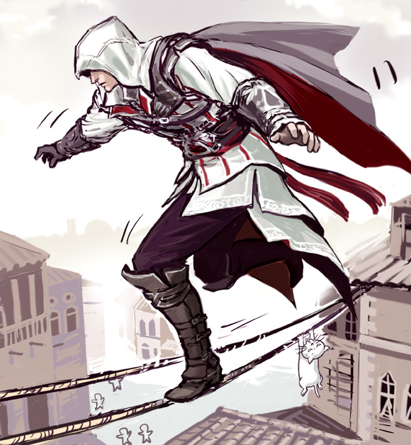 ezio auditore da firenze (assassin's creed and 1 more) drawn by ya-ma-to