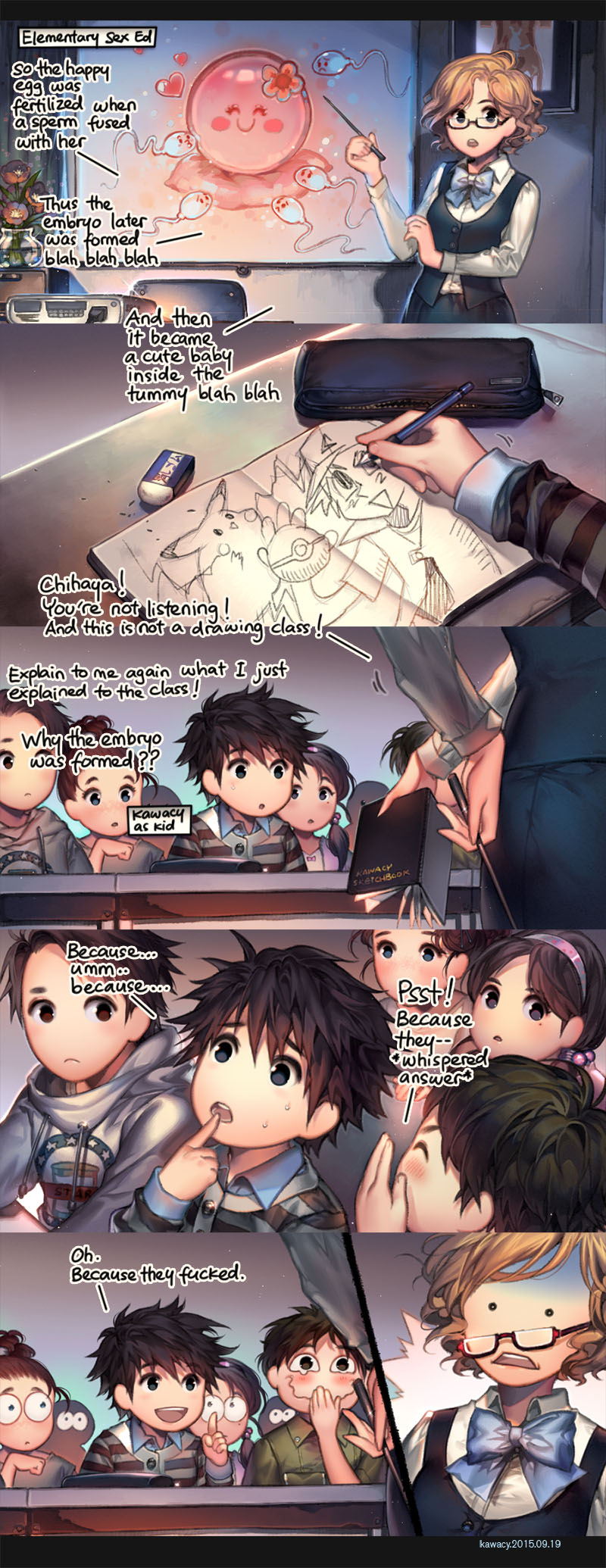 pikachu, ash ketchum, and chihaya (original and 1 more) drawn by kawacy
