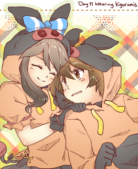 hilda, hilbert, and tepig (pokemon and 2 more) drawn by luo-qin